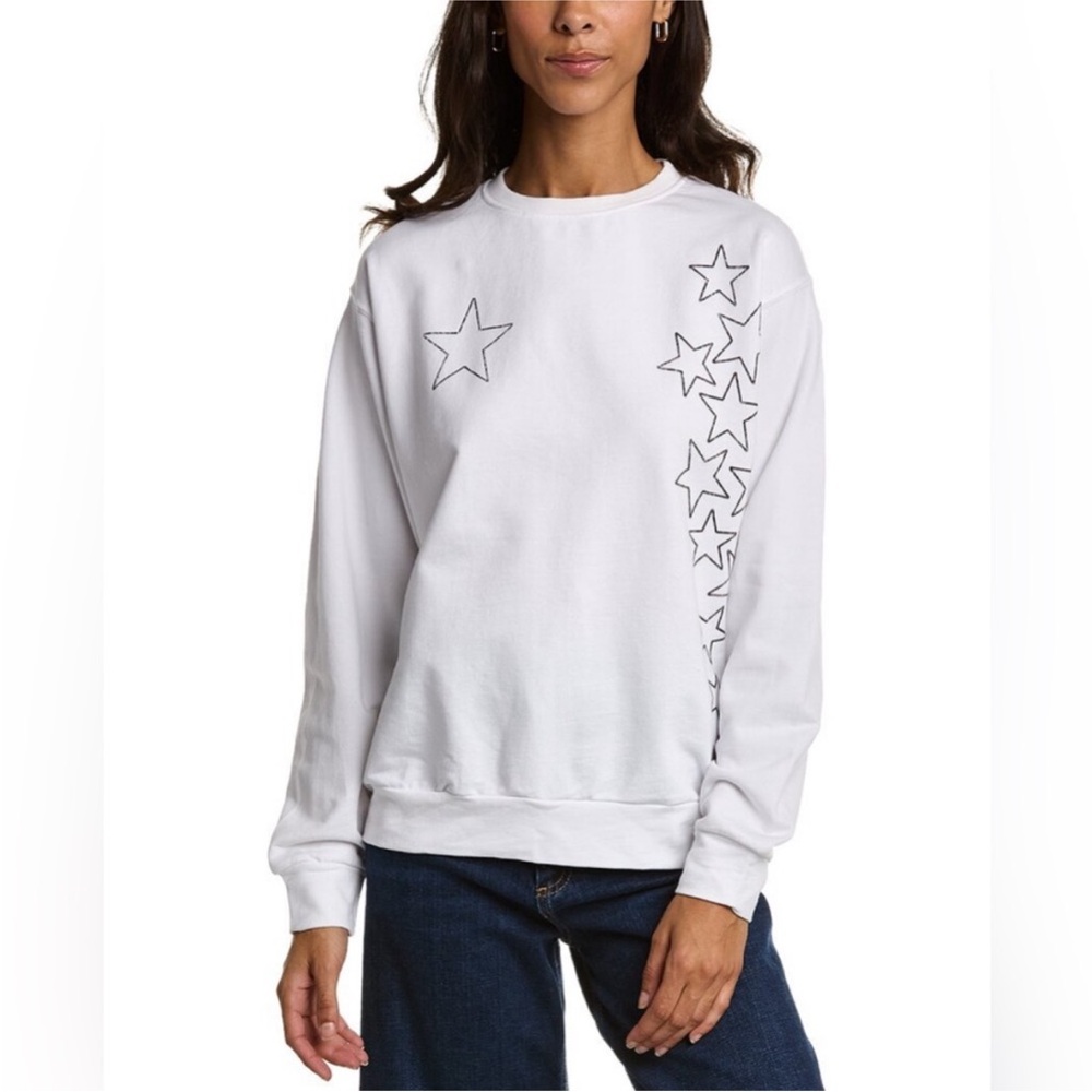 NWOT Prince Peter White Star Sweatshirt - Picture 7 of 8